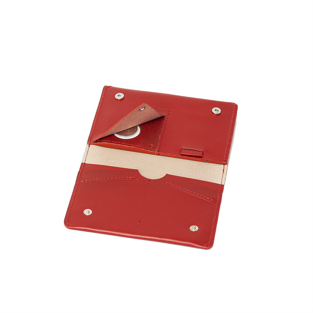 Leather Travel Wallet for AirTag